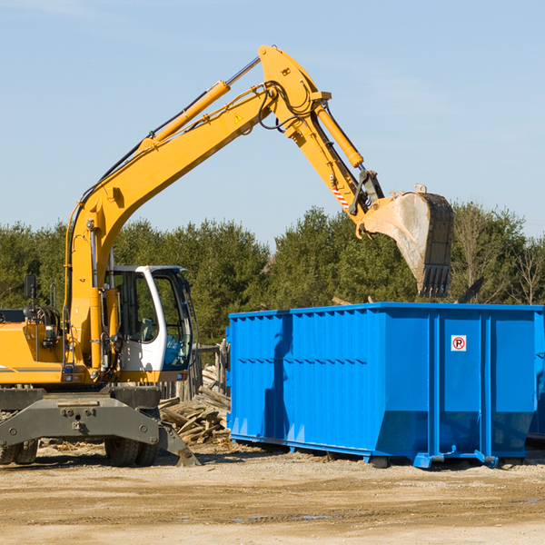 what size residential dumpster rentals are available in Pocono Ranch Lands